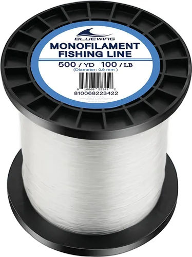 BLUEWING Sedal de pesca monofilamento 6,8,10,12,15,20,25,30,40,50,60,80,100,130,250,300,400 libras, 50,100,500,1000,3000 yardas, hilo de pescar mono