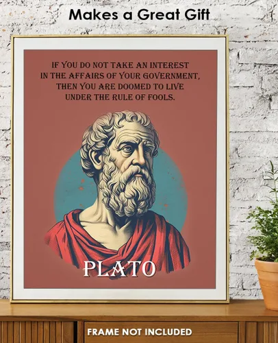 Miniatura 3 de Buzz Unplugged Inspirational Wall Art Poster The Affairs of Your Government, Plato 8x10 Unframed Motivational Wall Art & Positive Affirmations