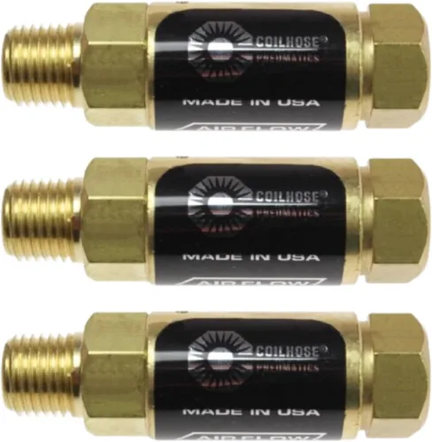 Miniatura 3 de Coilhose Pneumatics 4214-ADJ Regulador de presión ajustable en línea, 1/4 pulgadas