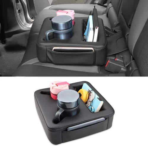 MARCHFA Portavasos para el asiento trasero del automóvil, SUV, portavasos para asiento trasero, soporte para bebidas, organizador de asiento trasero