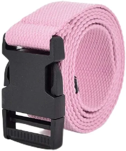 Miniatura 16 de AIBEARTY Cinturón de lona con hebilla ajustable, cintura larga para mujeres, hombres, adolescentes