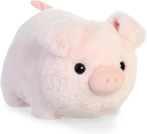 Miniatura 2 de Aurora® Adorable animal de peluche Spudsters™ Cutie Pig – Forma redonda que hace que los abrazos reconfortantes – Perfecto para niños de todas