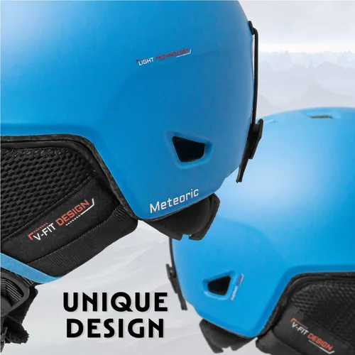 Miniatura 4 de STOMP Casco deportivo de esquí y snowboard para hombres y mujeres con forro extraíble y lavable y almohadillas para los oídos, certificado CE y ASTM