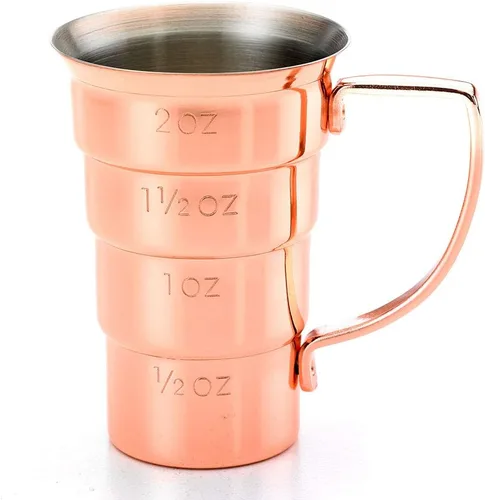Miniatura 3 de Barfly M37108CP Jigger, 2 onzas, cobre con mango