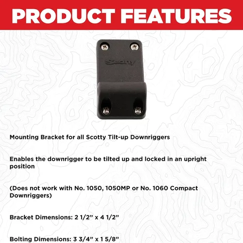 Miniatura 2 de Scotty Soporte de montaje para modelos Scotty Downrigger 1080-1116