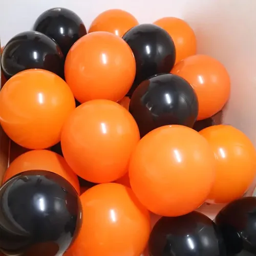 Miniatura 2 de Globos Naranjas Paquete de 100 de 12 pulgadas Globos de Látex Engrosados de Halloween Naranjas Globos Redondos de Helio para Halloween Cumpleaños