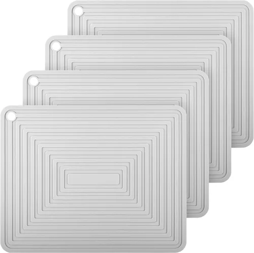 Miniatura 14 de Salvamanteles de silicona para platos calientes, ollas y sartenes, almohadillas calientes versátiles para cocina, soportes de silicona duraderos
