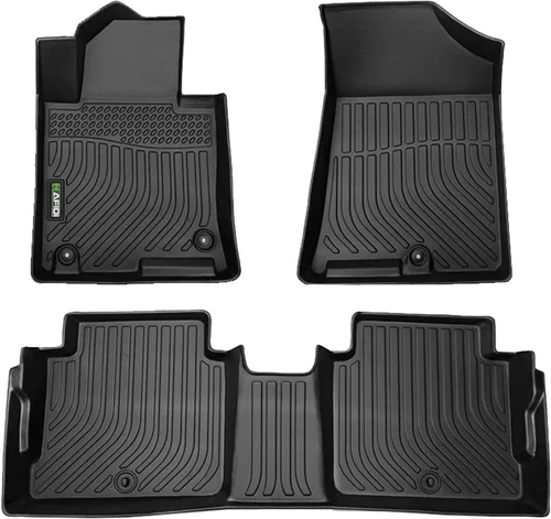 Miniatura 63 de HAFIDI® - Tapetes para auto con almacenamiento debajo del asiento, para todo clima, antideslizantes, de elastómero termoplástico, para la primera
