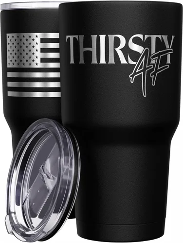 Miniatura 65 de We The People Holsters - Momma Bear - Vaso de café - Taza de viaje de café con bandera americana - Vaso grabado - Vaso termo doble - 30 onzas