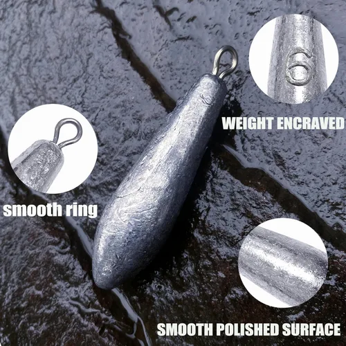 Miniatura 2 de Pesas de pesca Drop Shot Sinkers para pesca de agua dulce en agua salada