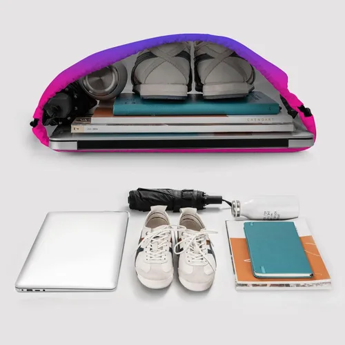Miniatura 7 de Mochila deportiva con cordón ajustable, duradera, impermeable, ligera, para hombres y mujeres, Gradiente, Mochilas Tradicionales