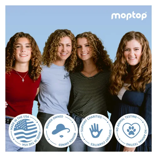 Miniatura 9 de MopTop Champú y acondicionador sin sulfato – El champú y acondicionador natural para cabello rizado ayuda a restaurar el cabello seco dañado