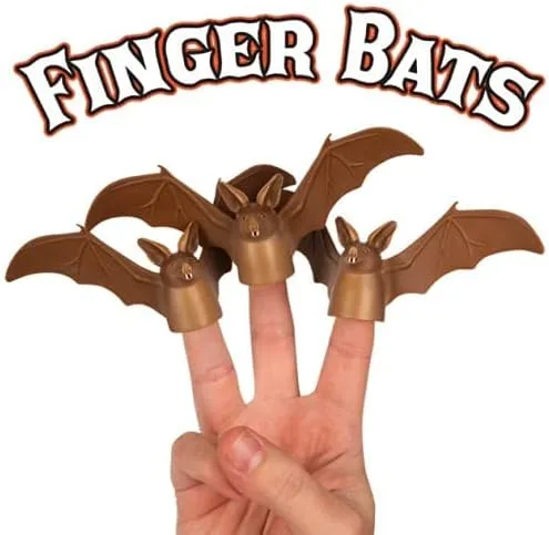 Miniatura 3 de Accoutrements Archie McPhee - Murciélago de dedo (paquete de 3)