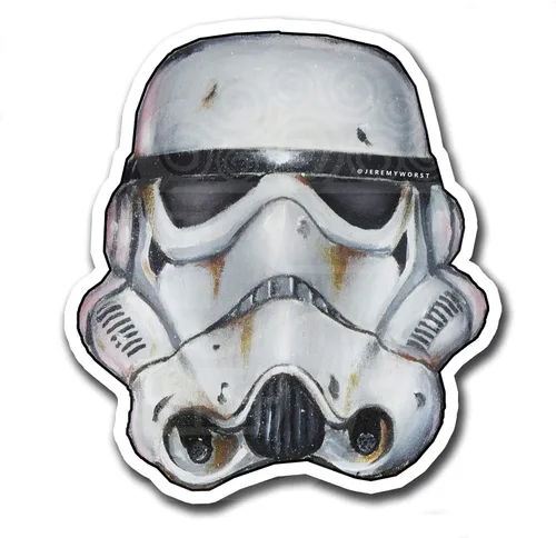 Miniatura 19 de Jeremy Worst pegatina de 10 cm "Arte adhesivo de Star Wars R2D2 Princesa Leia Pinup Regalos Señor Jedi Darth Vader Ayúdame Obi Uno cosas juguetes