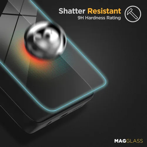 Miniatura 4 de magglass Paquete de 2 protectores de pantalla para Google Pixel 6a, vidrio templado templado (compatible con sensor de huellas dactilares)