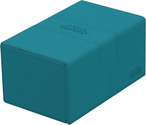 Miniatura 11 de Ultimate Guard Twin Flip'n'Tray 200+, estuche para mazo para 200 tarjetas TCG de doble manga + bandeja de dados, color rojo, cierre magnético