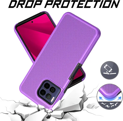 Miniatura 3 de Ailiber Funda para TMobile Revvl 7 Pro 5G, con protector de pantalla, doble capa de protección a prueba de golpes, parachoques de silicona