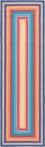 Miniatura 37 de SAFAVIEH Alfombra Lavable Colección Trenzada para Exteriores - 2' x 3', Multicolor, Hecha a Mano y Reversible, No Desprende Pelusa y Fácil