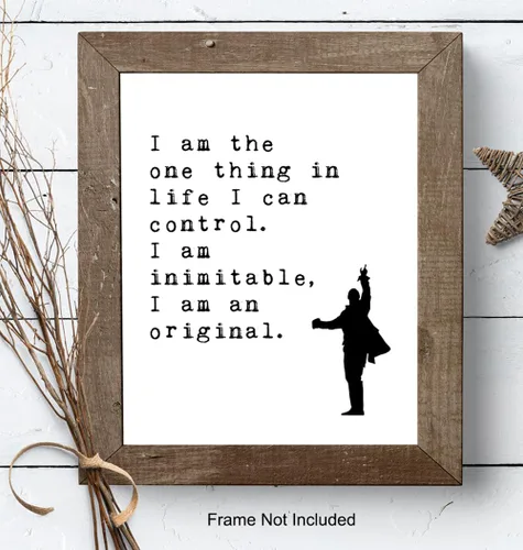 Miniatura 8 de Póster – Decoración artística de pared con cita inspiradora – Impresión motivacional para decoración del hogar para oficina, sala de estar, guarida