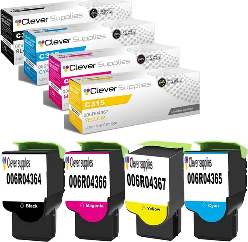 Miniatura 140 de CS compatible Xerox Phaser 6510/WorkCentre 6515 (106r03480) 2 cartuchos de tóner negro para Phaser 6510, WorkCentre 6515 2 negro