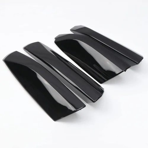 Miniatura 2 de Accesorios de coche negro brillante rieles de portaequipajes tapa de protección de extremo cubierta para Toyota Highlander 2008-2013