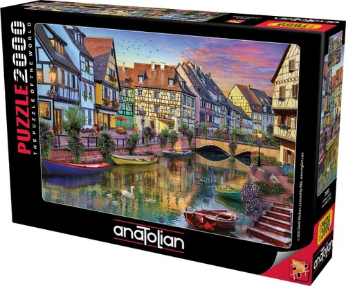 Miniatura 2 de Anatolian Puzzle - Canal de Colmar, Rompecabezas de 2000 piezas, #3953