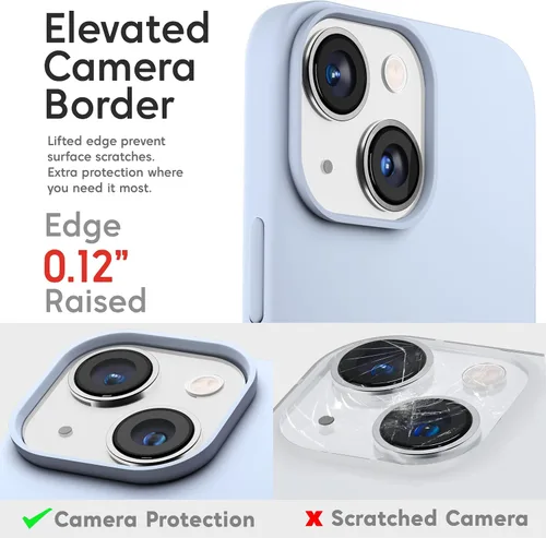 Miniatura 3 de IceSword Funda compatible con iPhone 13 Mini, color morado clavo, fundas de silicona para teléfono, ultra delgada, protección a prueba de golpes
