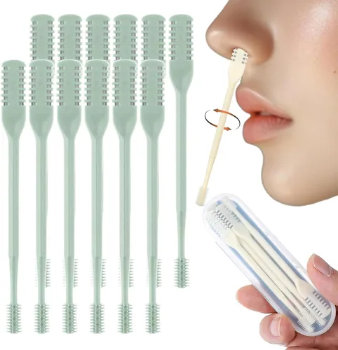 Miniatura 22 de Herramienta removedor de vello nasal de 360°, recortadora de vello nasal portátil para hombres y mujeres, cortador de pelo nasal 2 en 1, cuchillo