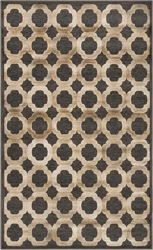 Miniatura 4 de Martha Stewart x SAFAVIEH Colección de alfombras de área, 3 pies 3 pulgadas x 5 pies 3 pulgadas, marrón camello, viscosa, ideal para sala de estar