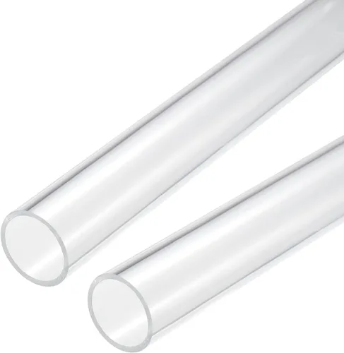 Miniatura 34 de MECCANIXITY Tubo acrílico transparente rígido redondo tubo 0.472 in (1/2") ID 15mm (0.6") OD 10" para lámparas y linternas, sistema de refrigeración