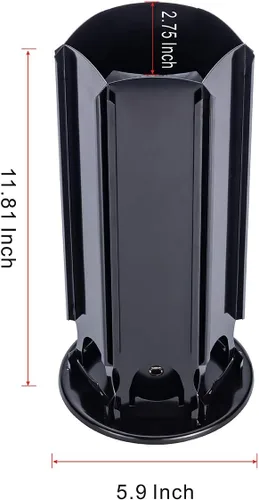 Miniatura 2 de Soporte de almacenamiento para cápsulas de café Nespresso Vertuo para 30 cápsulas con giros silenciosos de 360 grados, soporte para carrusel