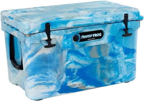 Miniatura 11 de USA Made Frosted Frog - Cofre de hielo de 45 cuartos de galón de camuflaje, resistente de alto rendimiento, moldeado por rotografía de grado