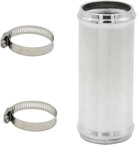 Miniatura 10 de 102 mm (4"), diámetro exterior, longitud de 76 mm (3"), tubo conector de unión de manguera de aleación de aluminio 6061 de 4 pulgadas, tubo conector