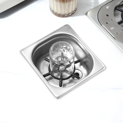 Miniatura 6 de DIBTSA - Enjuagadora para jarra, lavadora automática de tazas de vidrio, acero inoxidable 304, para café, leche, té, hogar, cocina, hotel, bar