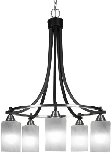 Miniatura 93 de Toltec Lighting Paramount 3405-BN-3001 - Lámpara de araña (5 luces, níquel cepillado)