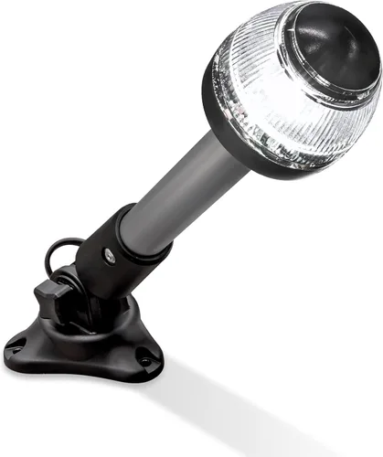 TRUE MODS - Luz LED marina de navegación blanca de 8 pulgadas, 12-24V, luz de barco de 360 grados para ancla [USCG ABYC A-16 3NM] [Impermeable] Luz