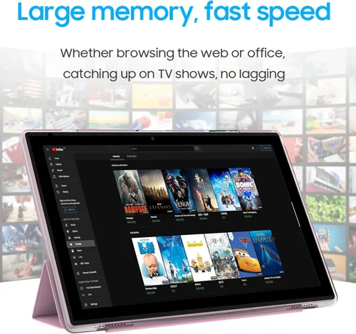 Miniatura 5 de Tablet Android 14 de 10 pulgadas con teclado, juego de tabletas 2 en 1 incluye funda ratón lápiz capacitivo, 8GB RAM+64GB ROM, tableta Quad Core