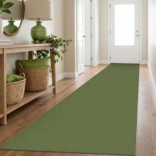 Miniatura 200 de IOHOUZE Alfombra de Área Lavable 4x6 Antideslizante con Respaldo de Goma Alfombras Tejidas para Entrada Interior Alfombras de Dormitorio Alfombra