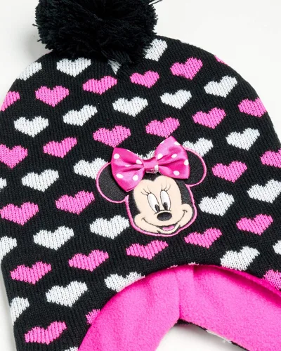 Miniatura 4 de Disney Conjunto de gorro y guantes de invierno de Minnie Mouse para niñas (niñasniñas)