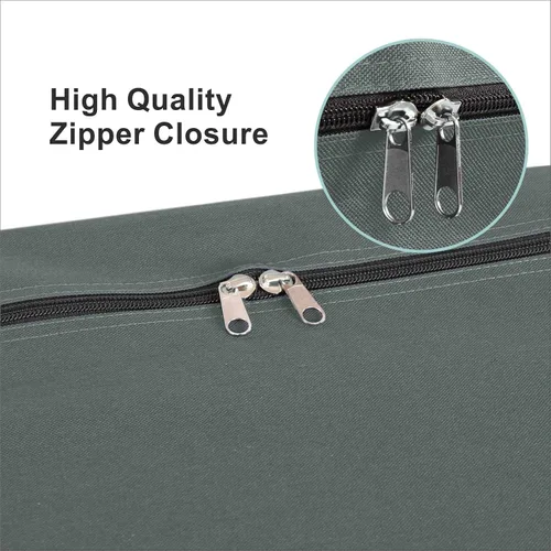 Miniatura 5 de HYPER VENTURE Bolsa de almacenamiento plegable para colchón, funda de transporte duradera para colchones dobles de hasta 6 pulgadas, color gris