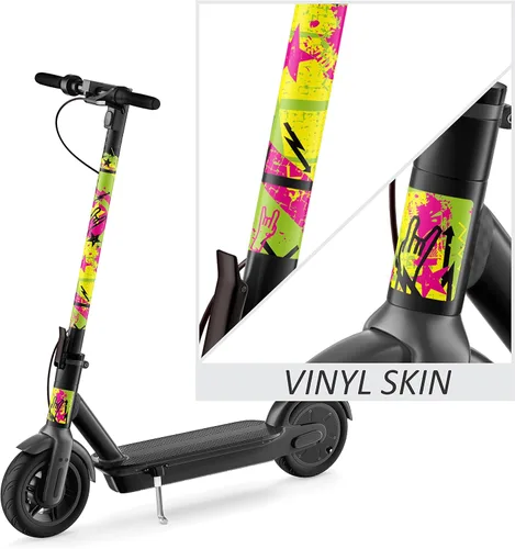 Miniatura 2 de Calcomanías de vinilo autoadhesivas de alta calidad y fundas para patinete eléctrico de adultos, personaliza y protege tu viaje