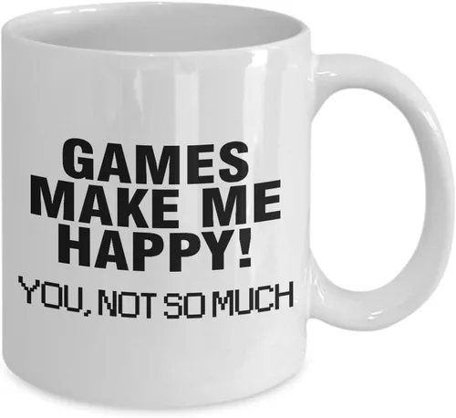 Miniatura 2 de Regalo divertido para diseñador de juegos – Make Me Happy So Much – Taza inspiradora de videojuegos, taza de café, taza de té, diseño de motivación