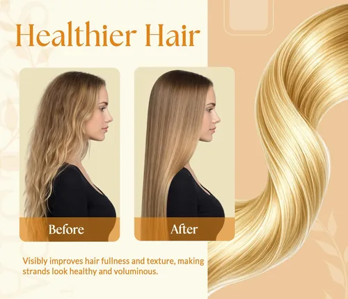 Miniatura 3 de Juego de champú y acondicionador de biotina con queratina – Fórmula avanzada sin sulfatos anti-adelgazamiento para el crecimiento del cabello