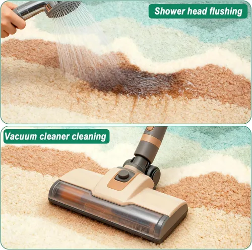 Miniatura 5 de Alfombra de baño de 24 x 16 pulgadas, absorbente, antideslizante, lavable a máquina, alfombra de baño suave para suelo de baño, ducha, bañera