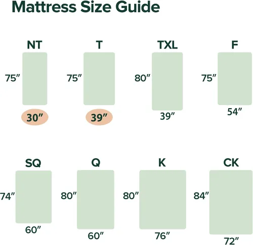 Miniatura 7 de Colchón viscoelástico, Zinus, de 5 pulgadas, para litera / cama nido / diván, Memory Foam, Caqui