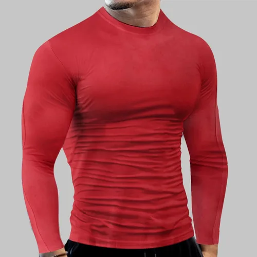 Miniatura 60 de Camisas de compresión atléticas de manga larga para hombre, capa base, camisa de entrenamiento atlético, camisas de compresión, camisetas deportivas