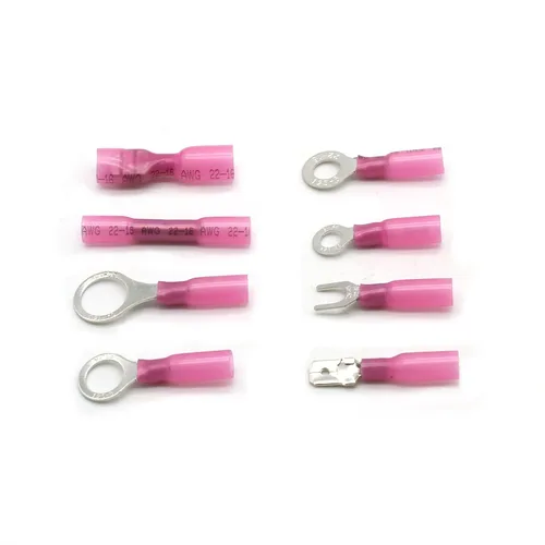 Miniatura 2 de TMAX 250 conectores de cable termorretráctiles – Kit de terminales eléctricos surtidos, kit de terminales automotrices marinos impermeables