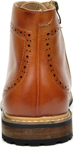 Miniatura 6 de Bruno Marc - Botas de vestir de motocicleta al tobillo para hombre