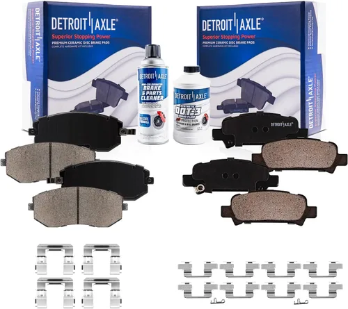 Miniatura 52 de Detroit Axle - Pastillas de Freno Delantero para Nissan Altima Maxima Sentra 350Z Cube Juke Versa INFINITI G20 G35 I30 I35 Suzuki SX4, Pastillas