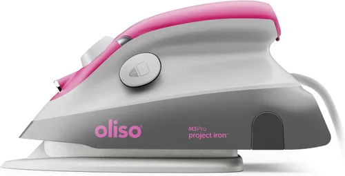 Miniatura 10 de oliso Plancha de vapor M3Pro Project con Solemate – Plancha de cerámica de 1000 W y luz LED para costura, acolchado, manualidades y viajes